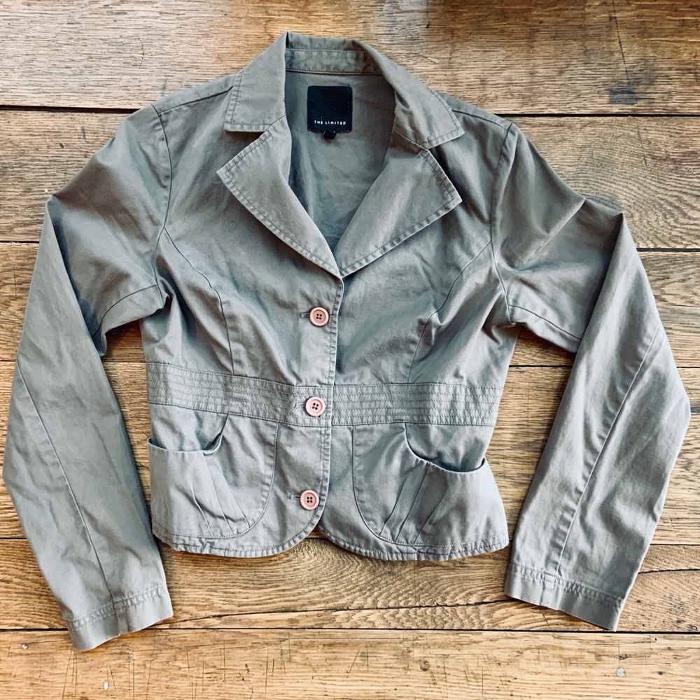The Limited Grey button up jacket